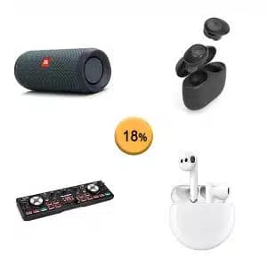 Pallet de 71 productos de Sonido y oficina sin revisar