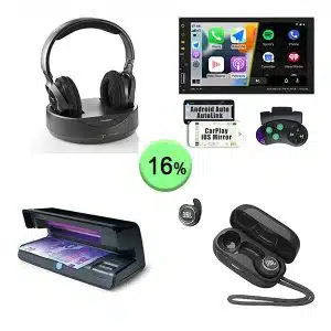 Caja de 50 productos de Sonido y oficina sin revisar