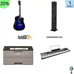 Pallet de 18 productos de Sonido y oficina sin revisar