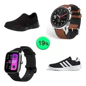 Caja de 58 productos de Ropa y Smartwatch Sin Revisar