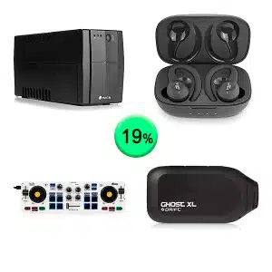 Caja de 40 productos de Sonido y oficina sin revisar
