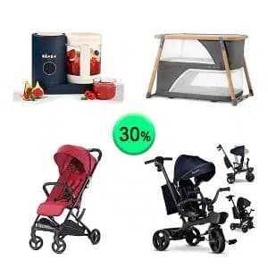 Pallet de 17 productos de Bebé y cuidado personal sin revisar
