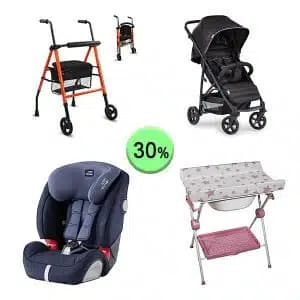 Pallet de 20 productos de Bebé y cuidado personal sin revisar