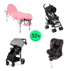 Pallet de 12 productos de Bebé y cuidado personal sin revisar