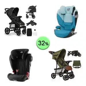 Pallet de 17 productos de Bebé y cuidado personal sin revisar