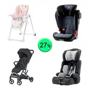 Pallet de 16 productos de Bebé y cuidado personal sin revisar