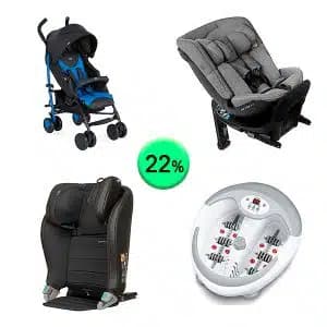 Pallet de 23 productos de Bebé y cuidado personal sin revisar