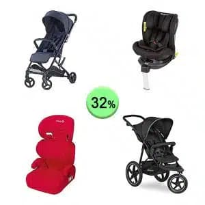 Pallet de 14 productos de Bebé y cuidado personal sin revisar