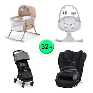 Pallet de 17 productos de Bebé y cuidado personal sin revisar