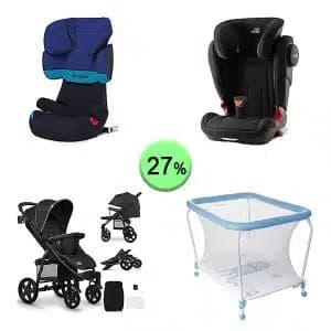 Pallet de 15 productos de Bebé y cuidado personal sin revisar