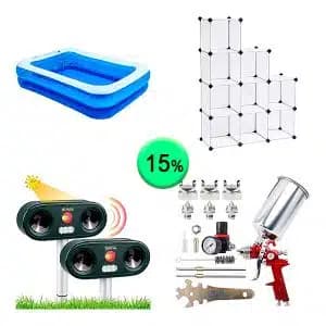 Caja de 37 productos de Jardín y hogar sin revisar