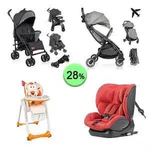 Pallet de 18 productos de Bebé y cuidado personal sin revisar