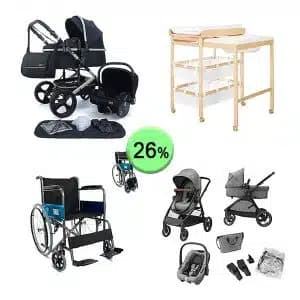 Palet de 9 productos de Bebé y cuidado personal sin revisar