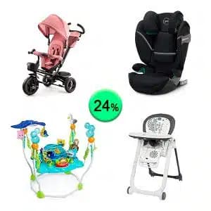 Palet de 24 productos de Bebé y cuidado personal sin revisar