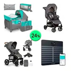 Pallet de 24 productos de Bebé y cuidado personal sin revisar