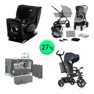 Pallet de 11 productos de Bebé y cuidado personal sin revisar