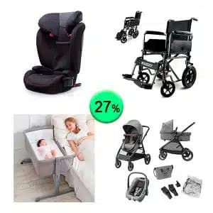 Pallet de 11 productos de Bebé y cuidado personal sin revisar