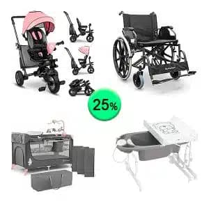 Pallet de 12 productos de Bebé y cuidado personal sin revisar