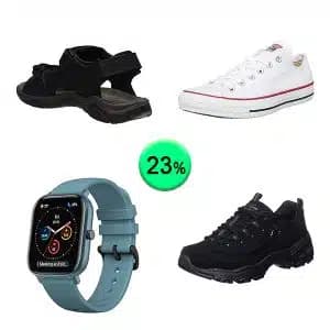 Caja de 37 artículos de Ropa y deporte sin revisar