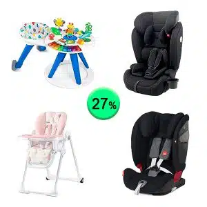 Pallet de 23 productos de Bebé y cuidado personal sin revisar