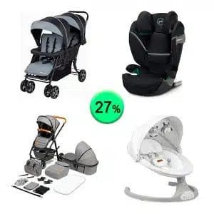 Pallet de 14 productos de Bebé y cuidado personal sin revisar