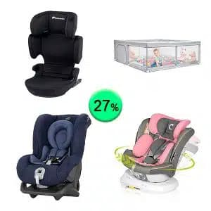 Pallet de 25 productos de Bebé y cuidado personal sin revisar