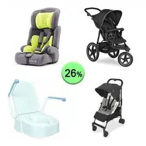 Pallet de 19 productos de Bebé y cuidado personal sin revisar