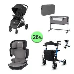 Pallet de 23 productos de Bebé y cuidado personal sin revisar
