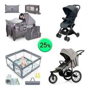 Pallet de 24 productos de Bebé y cuidado personal sin revisar