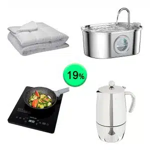 Caja de 19 artículos de Hogar sin revisar