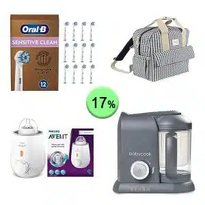Caja de 61 productos de Bebé y cuidado personal sin revisar
