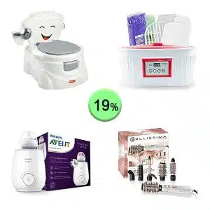 Caja de 20 productos de Bebé y cuidado personal sin revisar