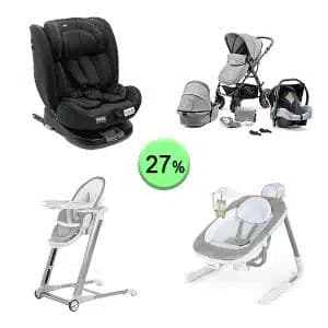 Pallet de 16 productos de Bebé y cuidado personal sin revisar