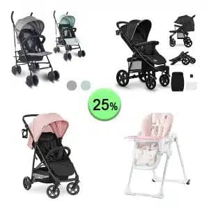 Pallet de 22 productos de Bebé y cuidado personal sin revisar