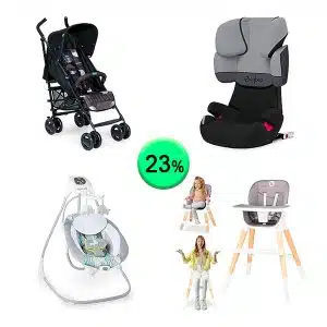 Pallet de 21 productos de Bebé y cuidado personal sin revisar