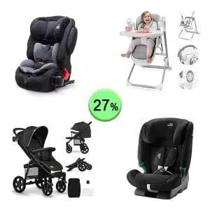 Pallet de 17 productos de Bebé y cuidado personal sin revisar