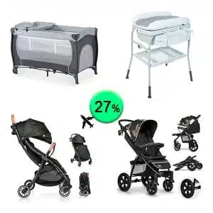 Pallet de 20 productos de Bebé y cuidado personal sin revisar