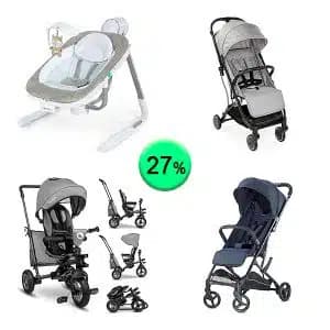 Pallet de 14 productos de Bebé y cuidado personal sin revisar