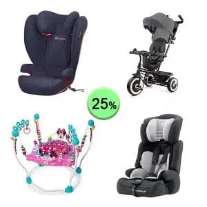 Pallet de 15 productos de Bebé y cuidado personal sin revisar