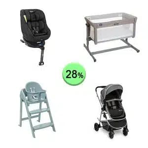 Pallet de 7 productos de Bebé y cuidado personal sin revisar