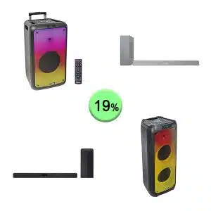 Pallet de 17 productos de Sonido y oficina sin revisar