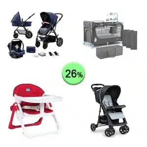 Pallet de 11 productos de Bebé y Cuidado Personal sin revisar