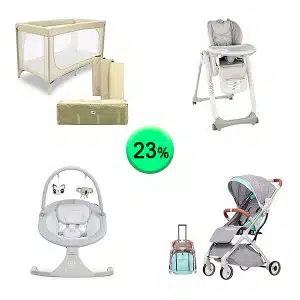 Pallet de 17 productos de Bebé y cuidado personal sin revisar