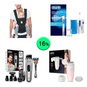 Caja de 62 productos de Bebé y cuidado personal sin revisar