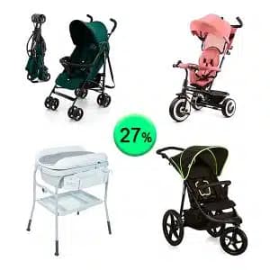 Pallet de 21 productos de Bebé y cuidado personal sin revisar