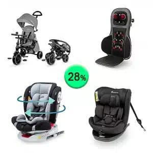 Pallet de 13 productos de Bebé y cuidado personal sin revisar