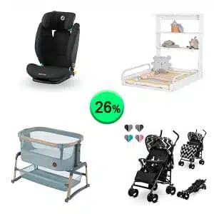 Pallet de 20 productos de Bebé y cuidado personal sin revisar
