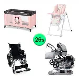 Pallet de 14 productos de Bebé y cuidado personal sin revisar