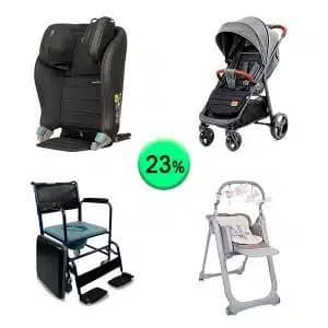 Pallet de 17 productos de Bebé y cuidado personal sin revisar