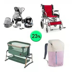Pallet de 17 productos de Bebé y cuidado personal sin revisar